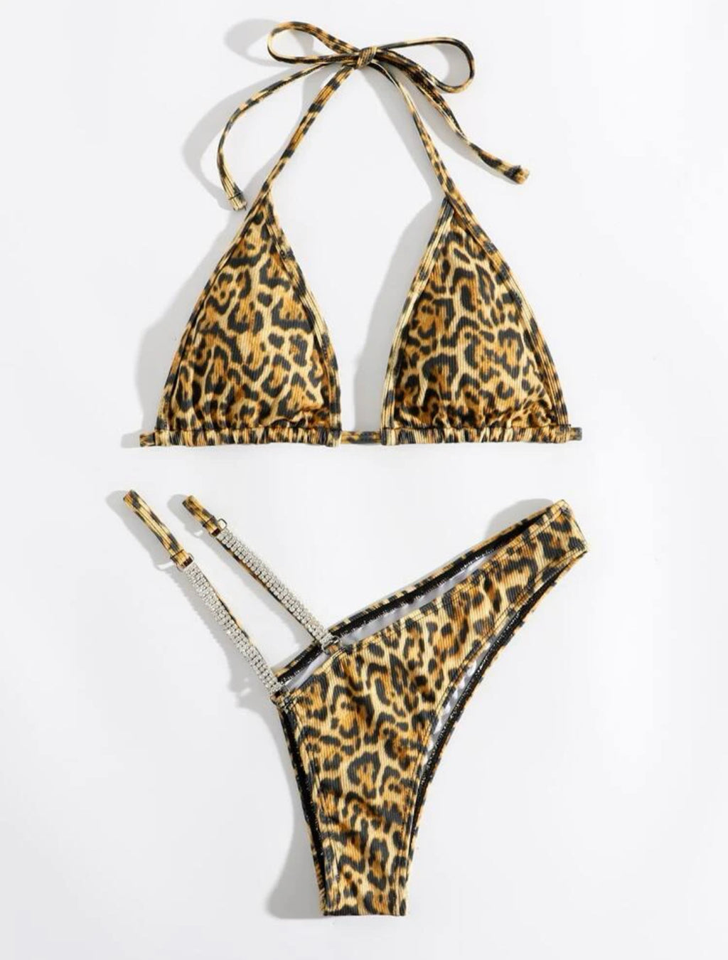 IDGAF Diamond Leopard Bikini